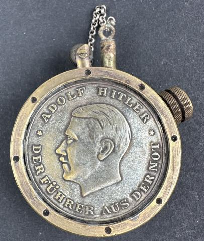 WW2 German Nazy Third Reich patriotic Adolf Hitler AH NSDAP officer original lighter
