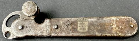 WW2 Holocaust DEGESCH canister opener Zyklon B poison maker company