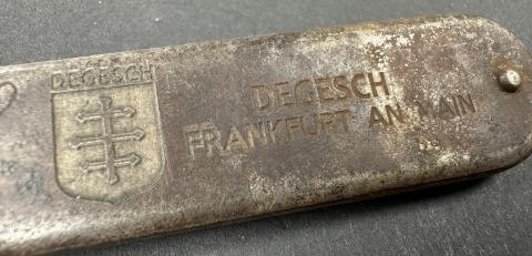 WW2 Holocaust DEGESCH canister opener Zyklon B poison maker company