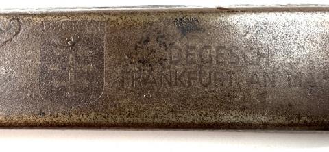 WW2 Holocaust DEGESCH canister opener Zyklon B poison maker SHOA JEW JEWISH