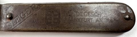 WW2 Holocaust DEGESCH canister opener Zyklon B poison maker SHOA JEW JEWISH