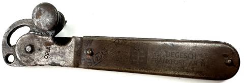 WW2 Holocaust DEGESCH canister opener Zyklon B ORIGINAL SHOA JEW JEWISH