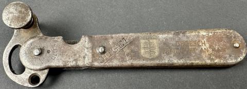 WW2 Holocaust DEGESCH canister opener Zyklon B poison maker company