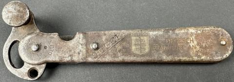 WW2 Holocaust DEGESCH canister opener Zyklon B poison maker company