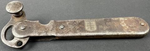 WW2 Holocaust DEGESCH canister opener Zyklon B poison maker company