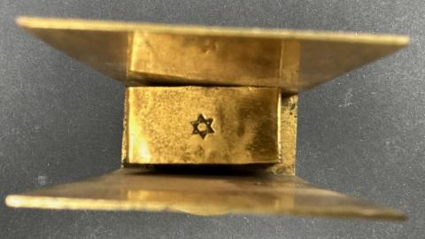 WW2 period JEWISH JEW SYNAGOGUE ceremonial matches cover with Star of david Torah