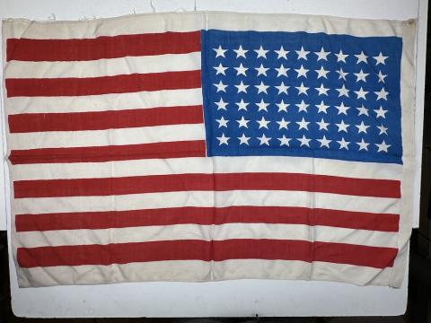 WW2 USA FLAG with 54 stars for 1945 end of the war Europe liberation made in Czech