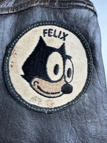 BLOOD CHIT CBI PATCH SKULL FELIX THE CAT USA leather jacket Flying Tigers AVG original PEARL HARBOR