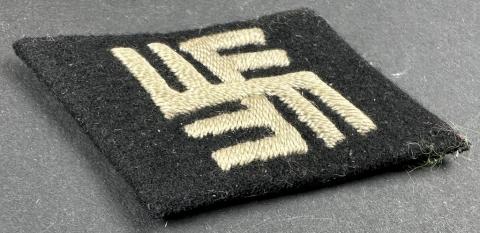 WWII German Nazi Waffen SS TEMPORARY CONCENTRATION CAMP GUARDS tunic removed  COLLAR TAB