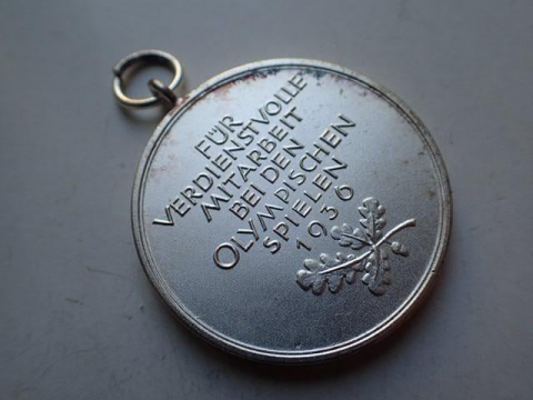 1936 Berlin Olympics Third Reich medal award original fuhrer hitler artifact