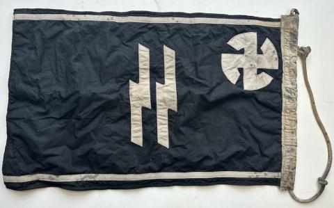 27th WAFFEN SS Volunteer original Langemarck flemish flag numbered