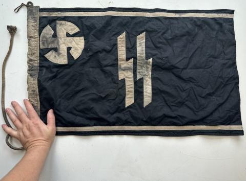 27th WAFFEN SS Volunteer original Langemarck flemish flag numbered