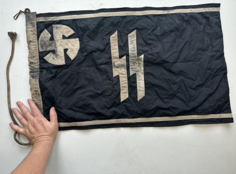 27th WAFFEN SS Volunteer original Langemarck flemish flag numbered