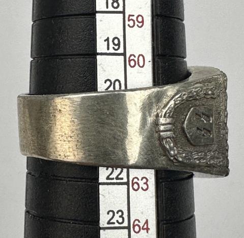 2e division Waffen SS Das Reich OSTFRONT silver 900 ring panzer original