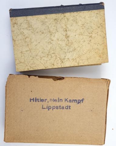 Adolf Hitler MEIN KAMPF book wedding edition enveloppe Lippstadt 1942 HAND MADE SIGNED