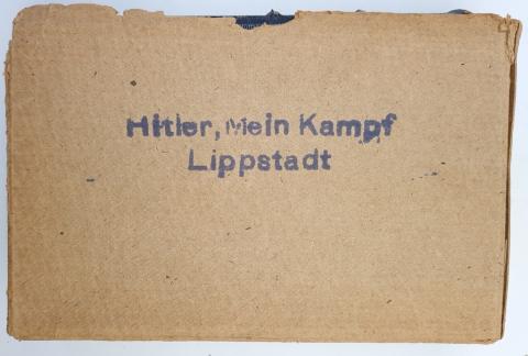 Adolf Hitler MEIN KAMPF book wedding edition enveloppe Lippstadt 1942 HAND MADE SIGNED