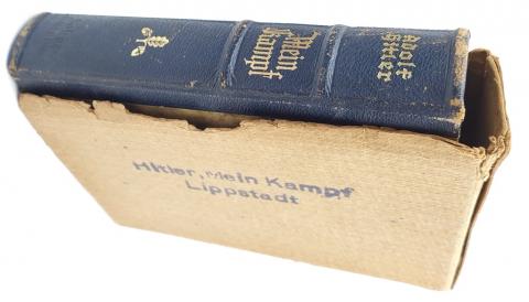 Adolf Hitler MEIN KAMPF book wedding edition enveloppe Lippstadt 1942 HAND MADE SIGNED