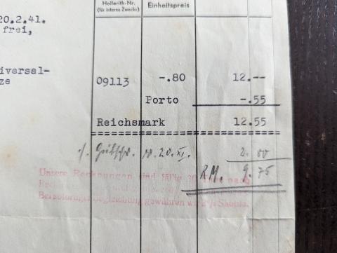 zyklon B Auschwitz IG Farben BAYER receipt for CEREZAN poison gift