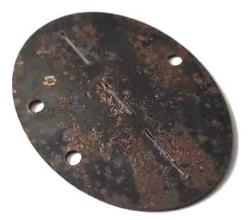 Concentration camp BUCHENWALD Waffen SS totenkopf GUARD dogtag Dog tag metal ID relic