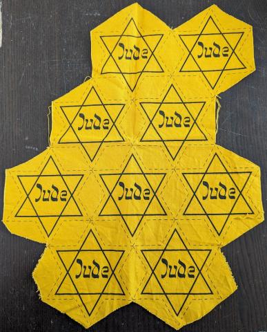 original uncut sheet STAR OF DAVID JUDE Holocaust Jew Jewish germany