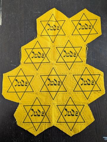 original uncut sheet STAR OF DAVID JUDE Holocaust Jew Jewish germany