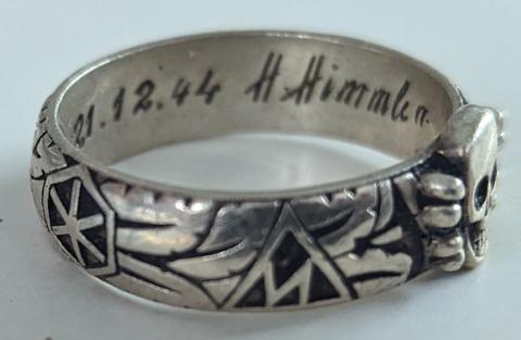 Heinrich Himmler Waffen SS Totenkopf HONOUR Ring hoHeinrich Himmler Waffen SS Totenkopf HONOUR Ring honor skull for sale