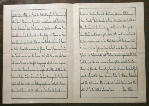 Holocaust concentration camp DACHAU feldpost inmate's letter 1941
