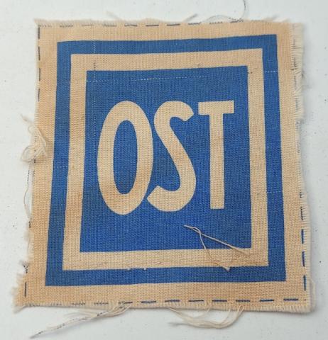 Holocaust forced labor workers of Eastern OST patch ostarbeiter original jew jewish