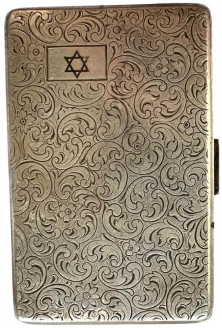 Holocaust jewish jew cigarette case silverware found in Ghetto KRAKOW