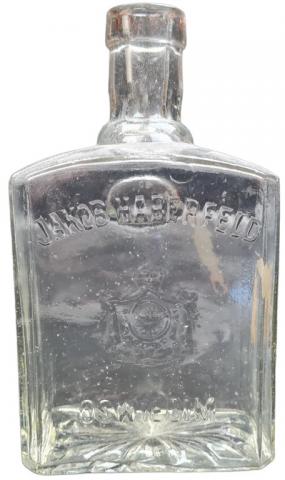 Holocaust Jewish Jew Jakob Haberfeld vodka distillery & great synagogue in AUSCHWITZ bottle