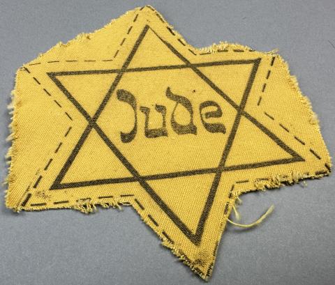 Holocaust Star of David JUDE Germany uncut Jew Jewish original