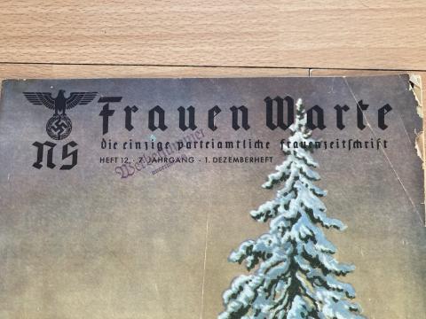 III Reich women's union Christmass nsdap wehrmacht magazine NS Frauenschaft swastika