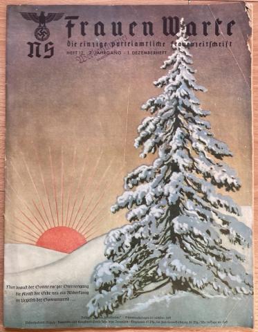 III Reich women's union Christmass nsdap wehrmacht magazine NS Frauenschaft swastika