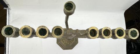Judaica Synagogue Menorah Hanukkah candlestick Star David jewish jew