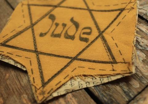 JUDE Star of David sewed Hebreu journal Jew Jewish Holocaust