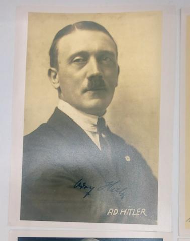 Lot of 4 Adolf Hitler & Hermann Goering signature authograph photos - COPIES