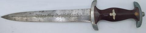 Original Post WWII German Nazi SA Dagger by Bolte & Anschutz (B & A) - circa 1946