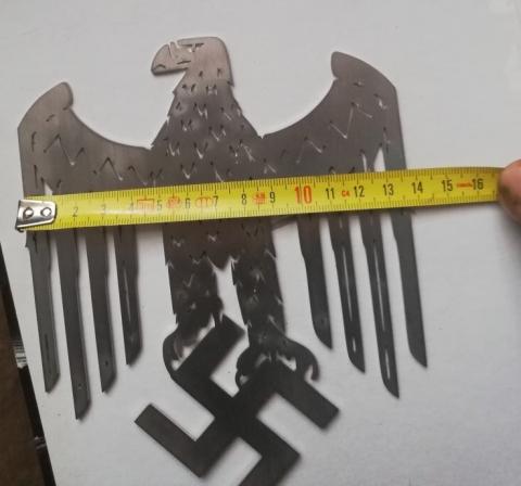 Third Reich metal eagle with Swastika ww2 german nazi fuhrer nsdap