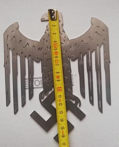 Third Reich metal eagle with Swastika ww2 german nazi fuhrer nsdap