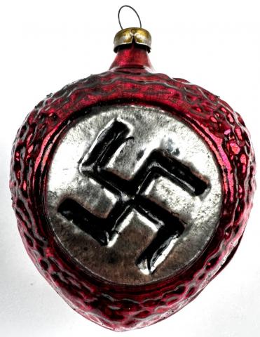 original third reich CHRISTMAS ORNAMENT SWASTIKA nazi german