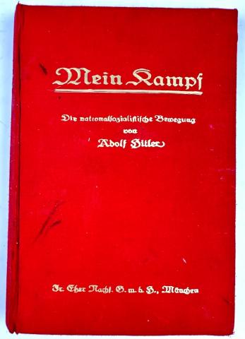 FIRST EDITION Mein kampf 1927 book vol 2 Adolf Hitler fuhrer 1925