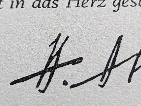Himmler Waffen SS  signed signature autograph original
