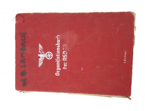Organisationsbuch der NSDAP book 1937 4th edition WW2 German Third Reich