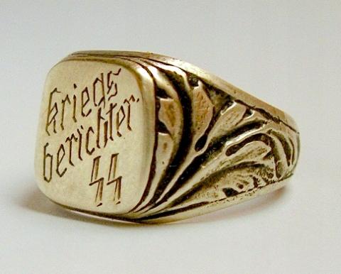 RARE WAFFEN-SS KRIEGSBERICHTER PHOTOGRAPHERS propaganda ring