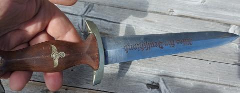 SA dagger FULL ROHM dedication inscription by Eickhorn original for sale