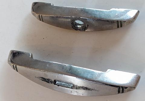 SA NSKK DAGGER hanger grip late war solid nickel crosSA NSKK DAGGER hanger grip late war solid nickel crossguards set nut