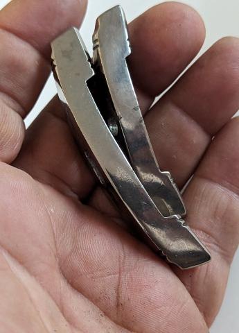 SA NSKK DAGGER hanger grip late war solid nickel crossguards set nutel crossguards set nut