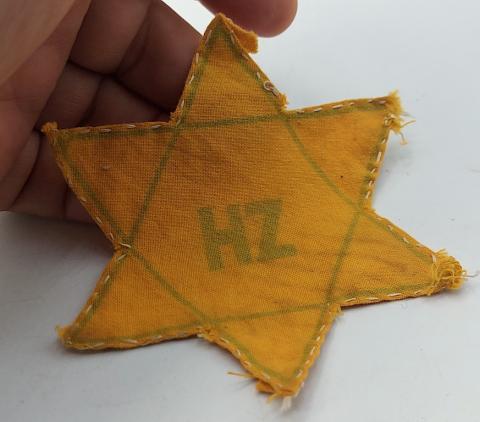 Star of David HZ from Slovakia RARE variation holocaust Jew Jewish Shoa Ghetto Getto