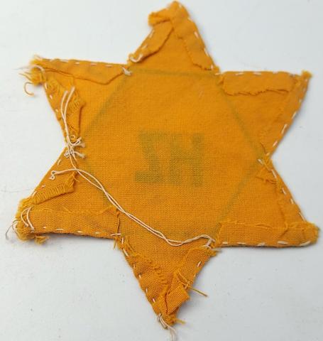 Star of David HZ from Slovakia RARE variation holocaust Jew Jewish Shoa Ghetto Getto