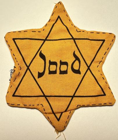 Star of David JOOD Holland worn original genuine getto ghetto Holocaust Jew Jewish patch